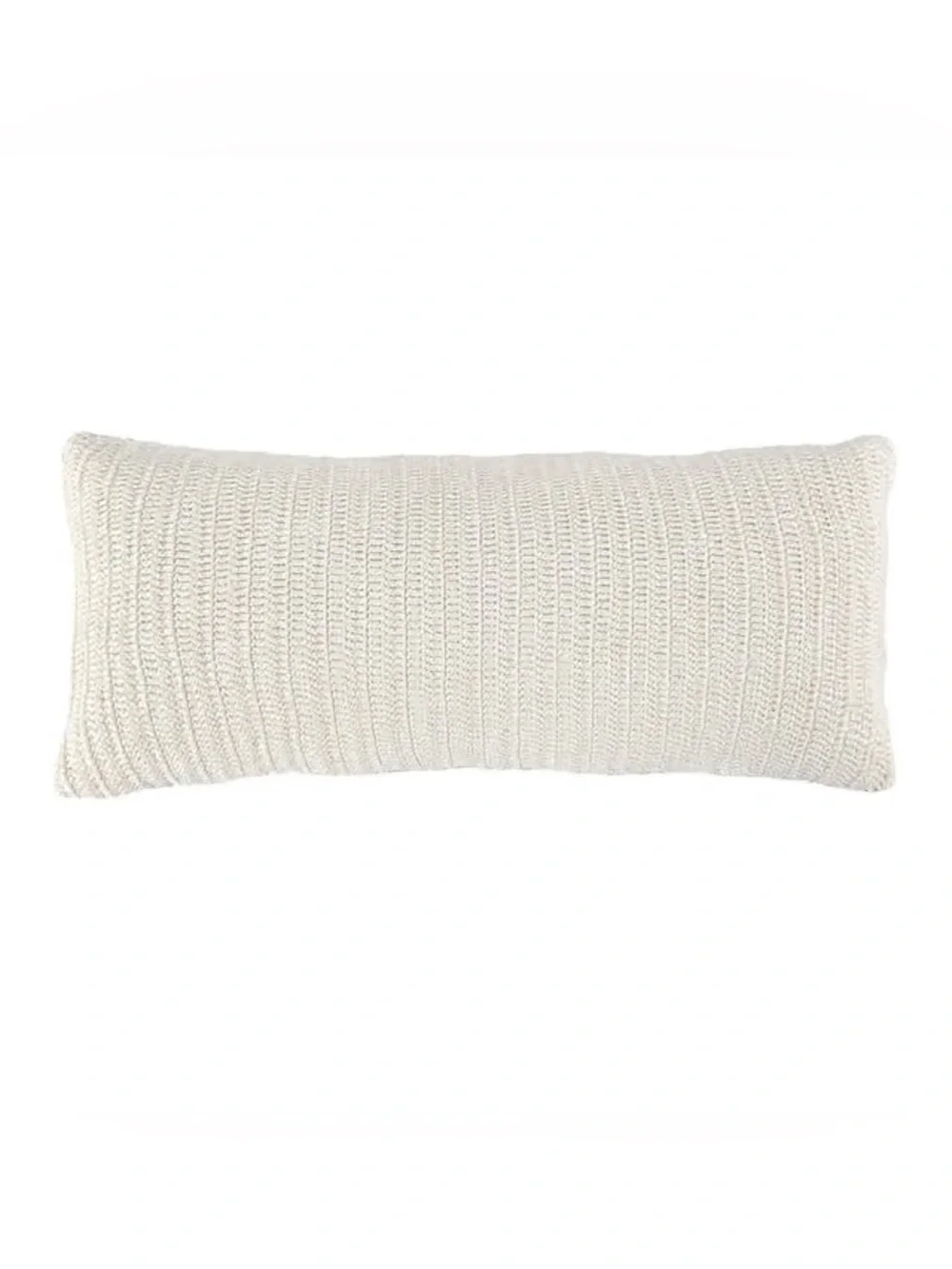 Villa NWT Cream Knit Lumbar Pillow - Neutral Decorative Pillow